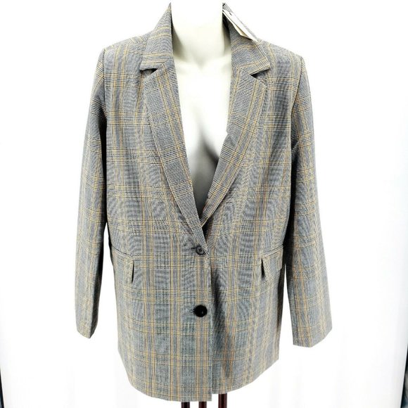 Anthropologie Jackets & Blazers - ANTHROPOLOGIE SPARKZ Plaid Blazer Lined